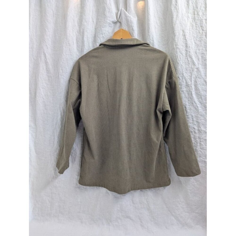Emery Rose women's small long sleeve super soft button up waffle shacket F11 - Picture 5 of 7